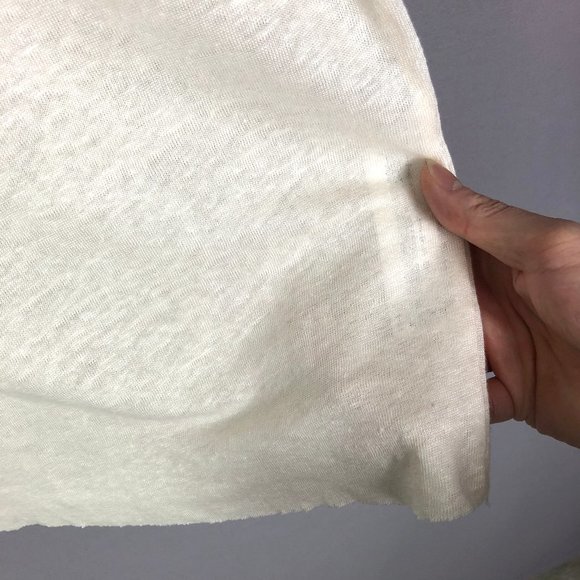 Zara Women's Oatmeal Linen Oversize Raw Hem Sleeve Shirt Size Small - Picture 8 of 9